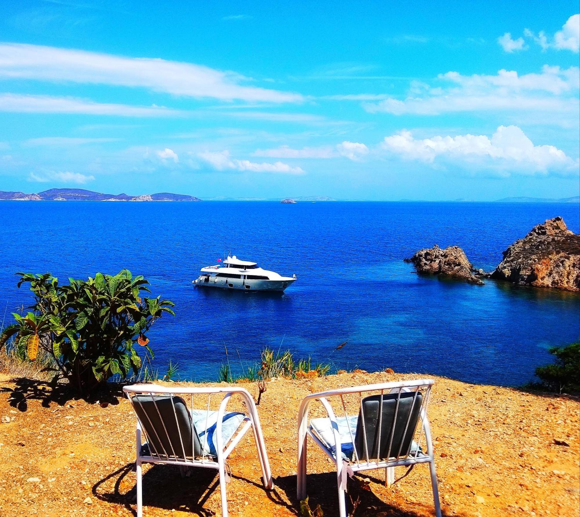 Patmos Garden Sea Daire Grikos Bay  Dış mekan fotoğraf
